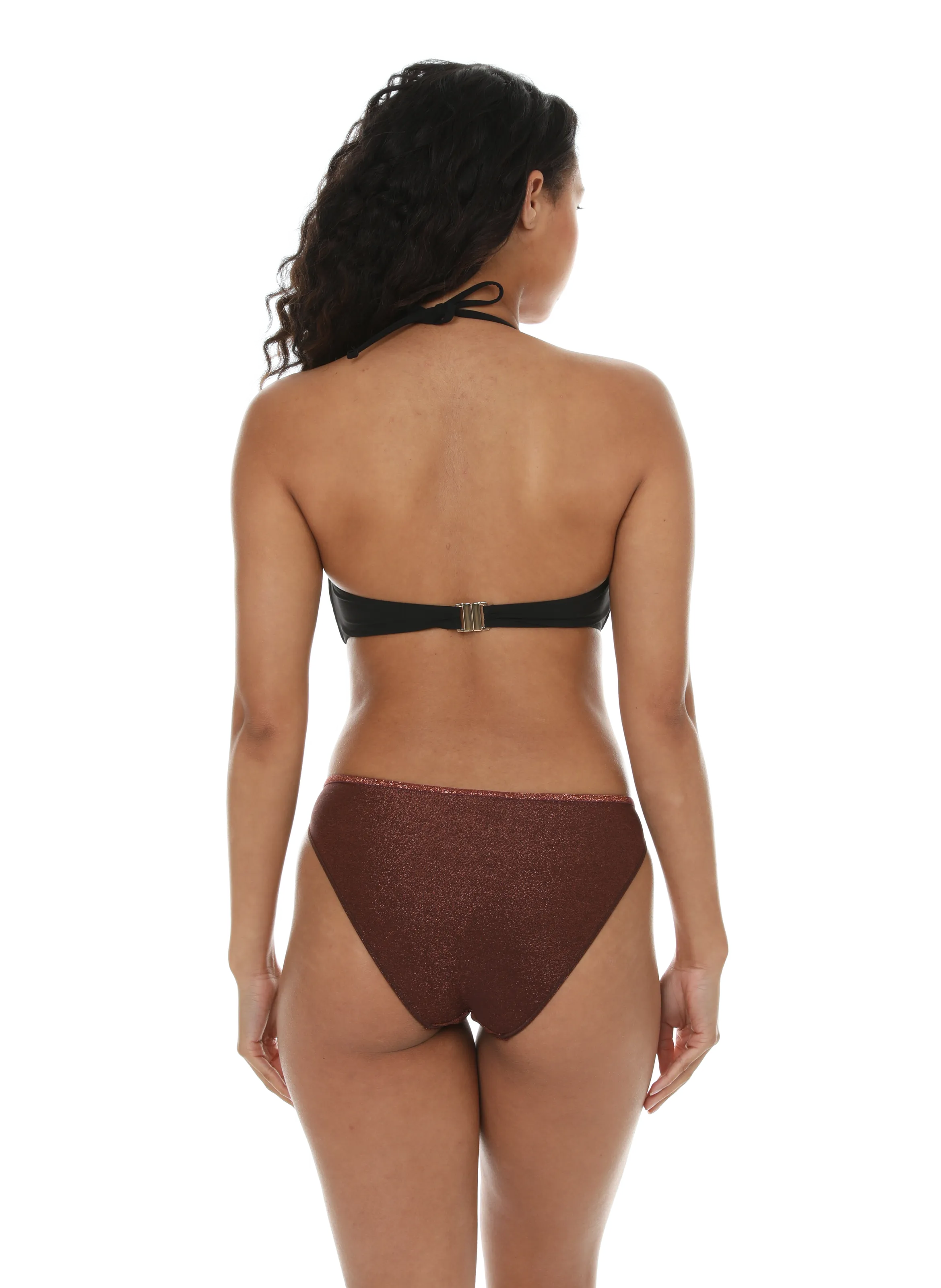 The new  Glitter bikini bottoms - Brown