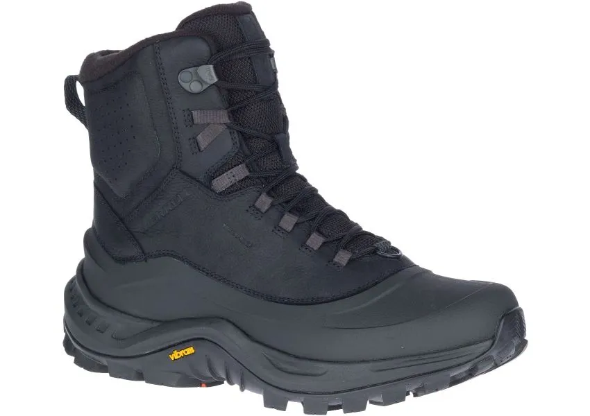 Thermo Overlook 2 Mid Waterproof Black Leather Wide Boot