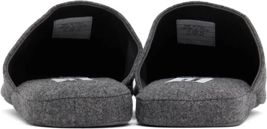 Thom Browne Grey 4-Bar Slipper