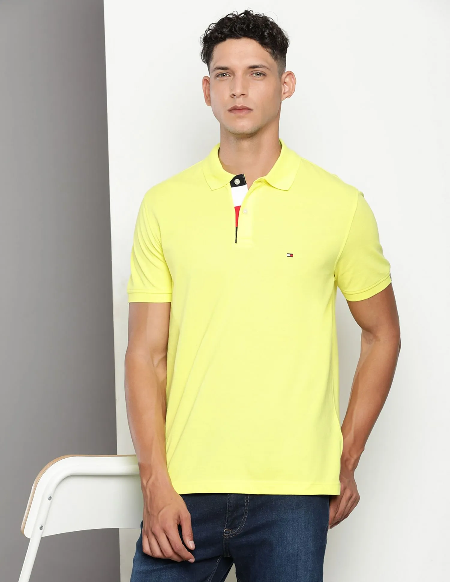 Tommy Hilfiger Solid Cotton Polo Shirt