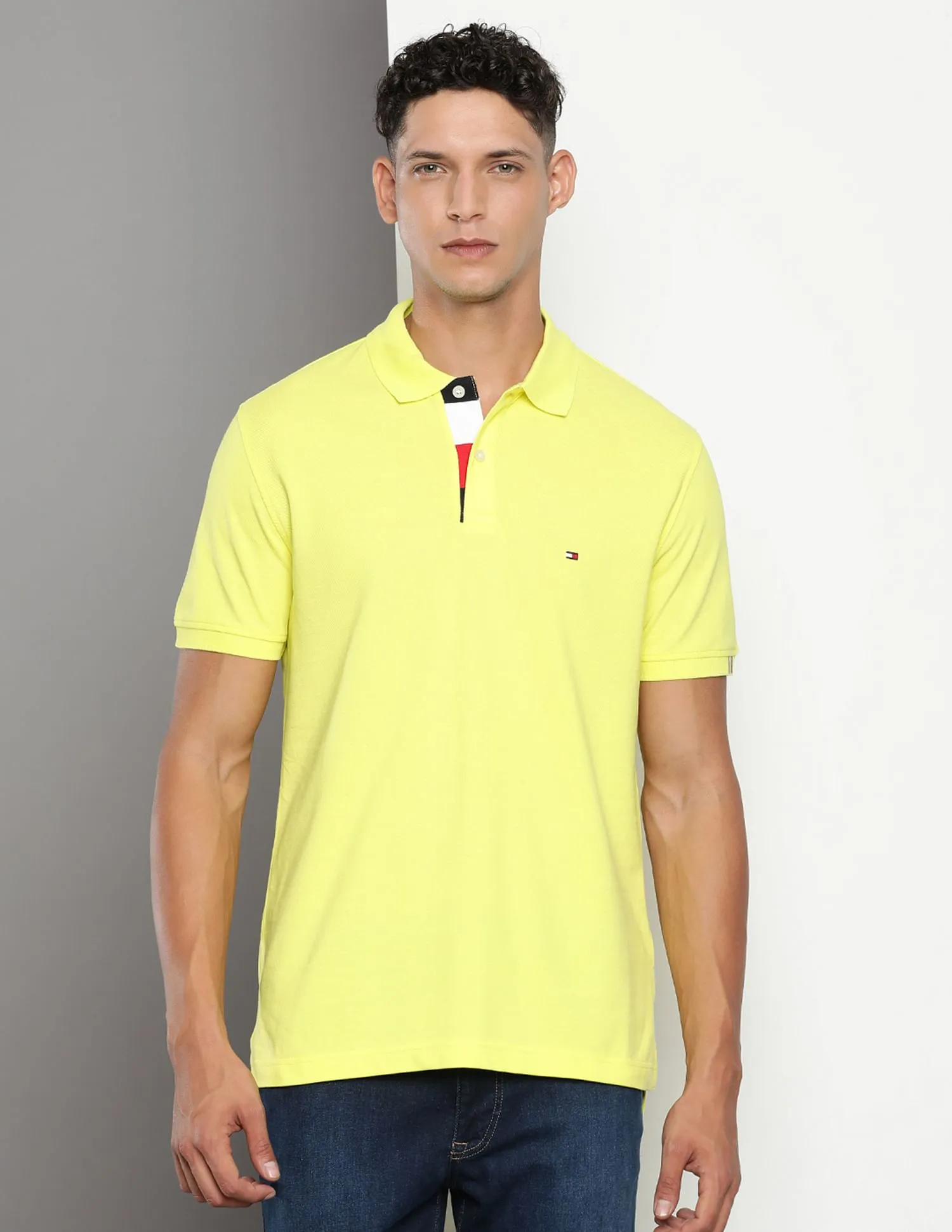 Tommy Hilfiger Solid Cotton Polo Shirt