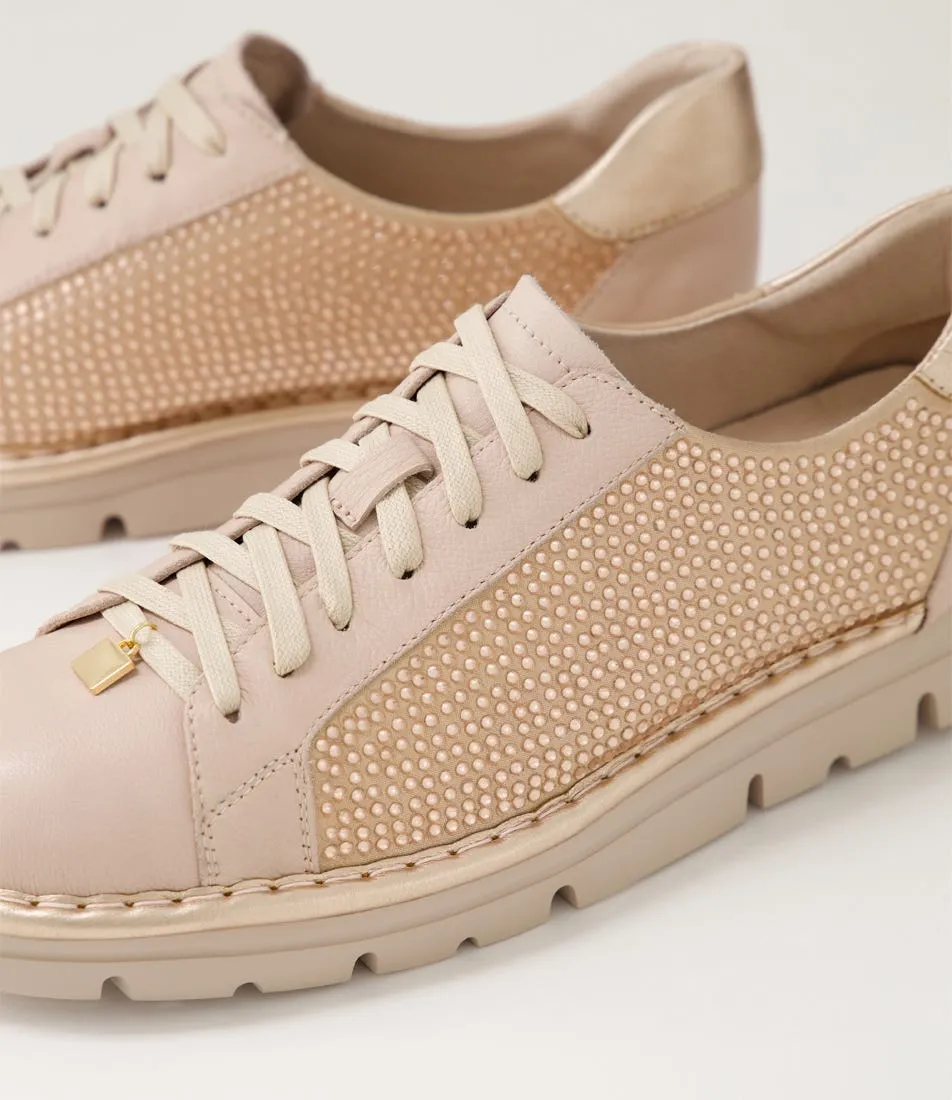 TOP END Elford Dusty Pink Pale Rose Gold Multi Sneakers