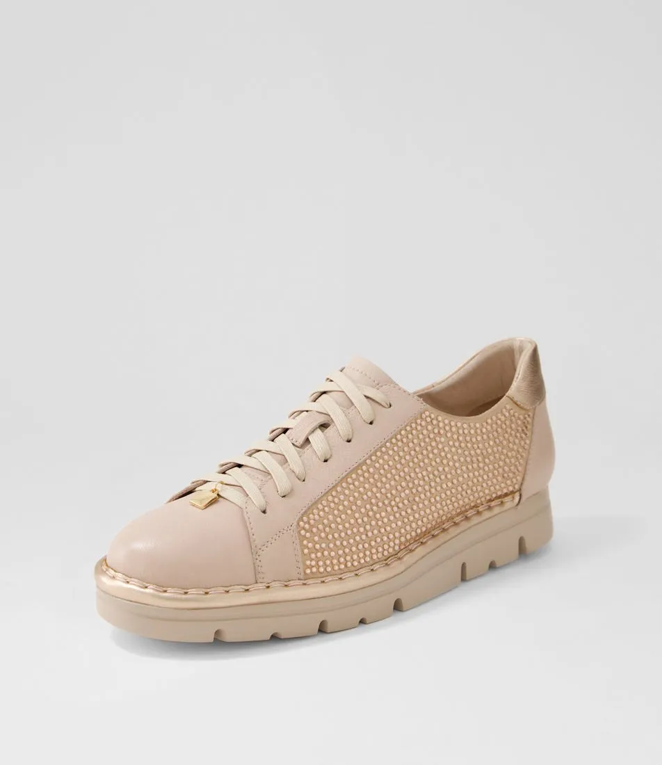 TOP END Elford Dusty Pink Pale Rose Gold Multi Sneakers