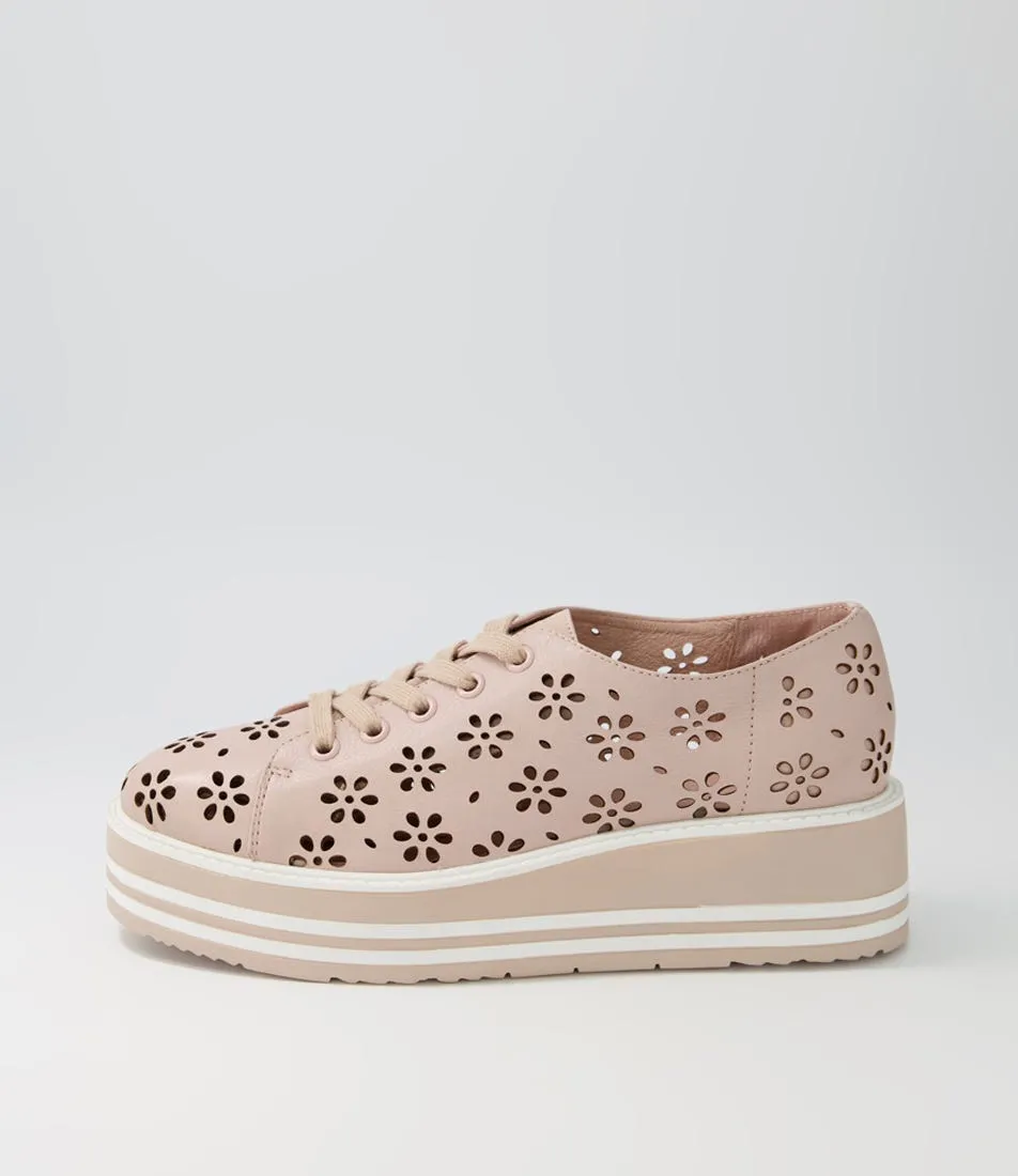 TOP END Sancia Rose Leather Sneakers