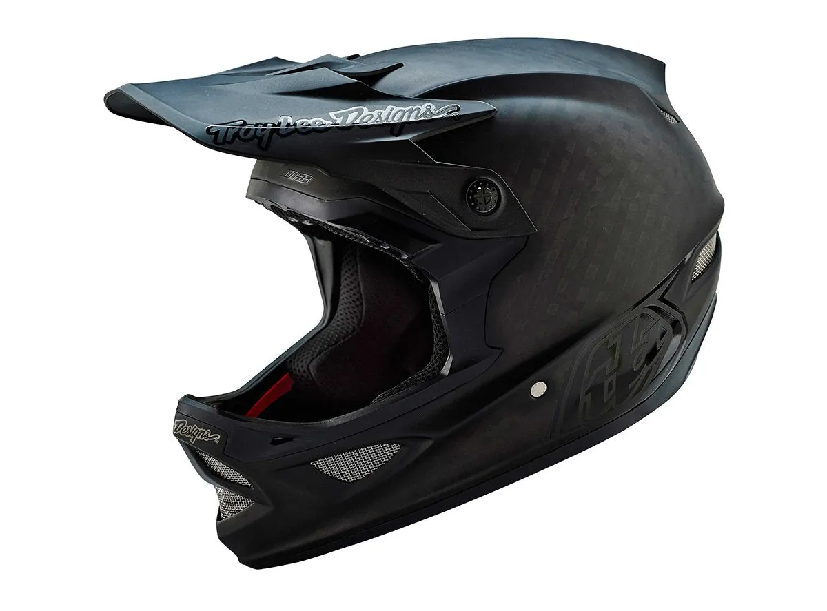 Troy Lee Designs D3 Carbon Full Face Helmet - Midnight Black