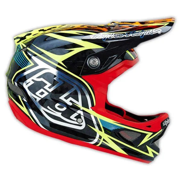 Troy Lee Designs D3 Carbon Full Face Helmet - Speeda Yellow