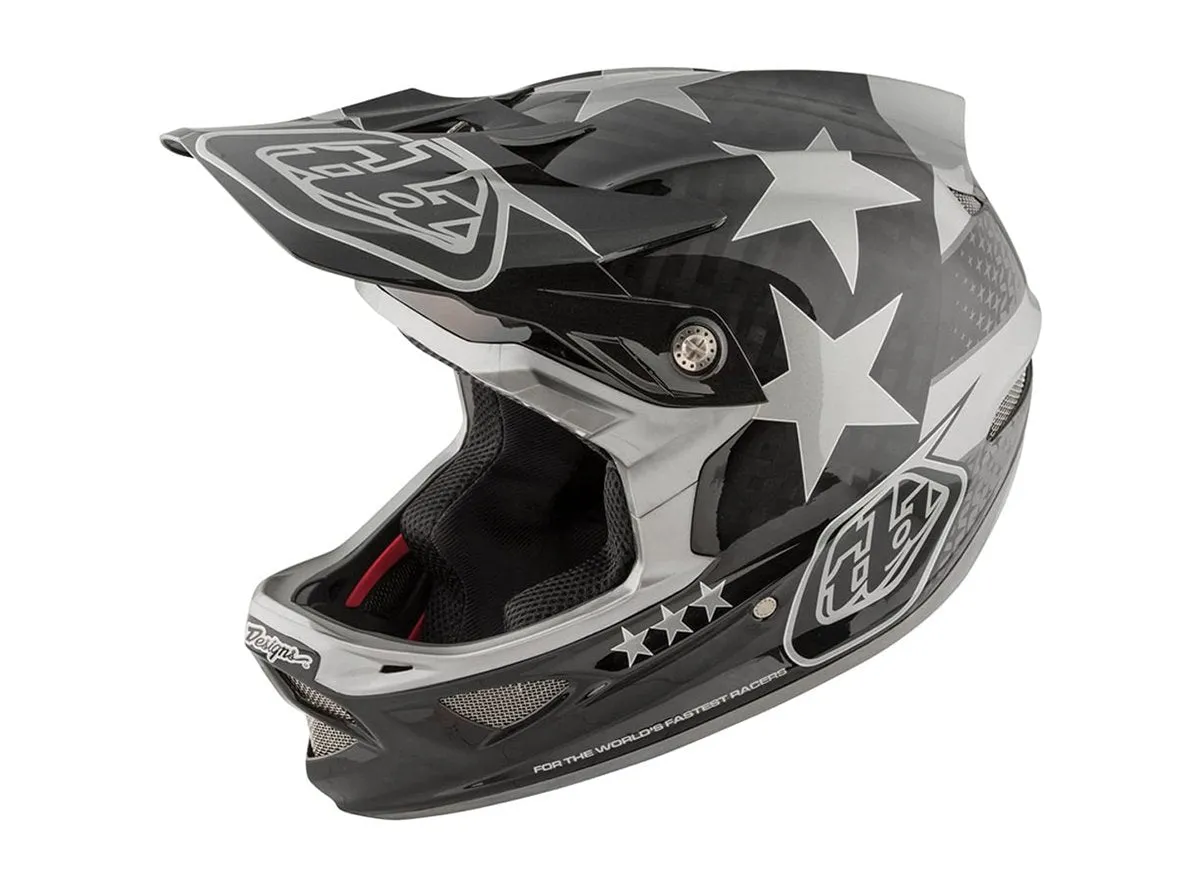 Troy Lee Designs D3 Carbon MIPS Full Face Helmet - Freedom - Black-Gray - 2018