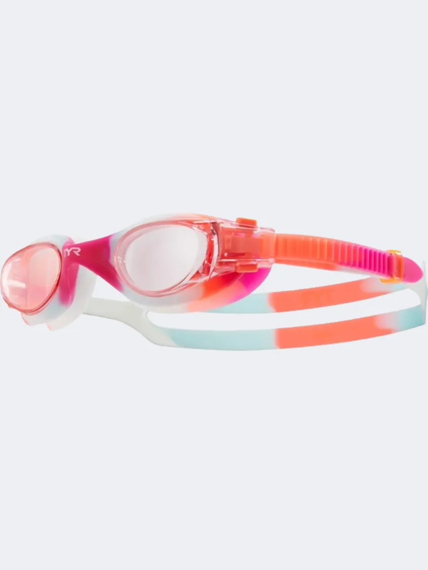 Tyr Vesi Tie Dye Swim Goggles Pink/White