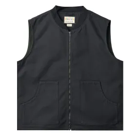 Uskees 3029 Canvas Vest With Patch Pockets Charcoal