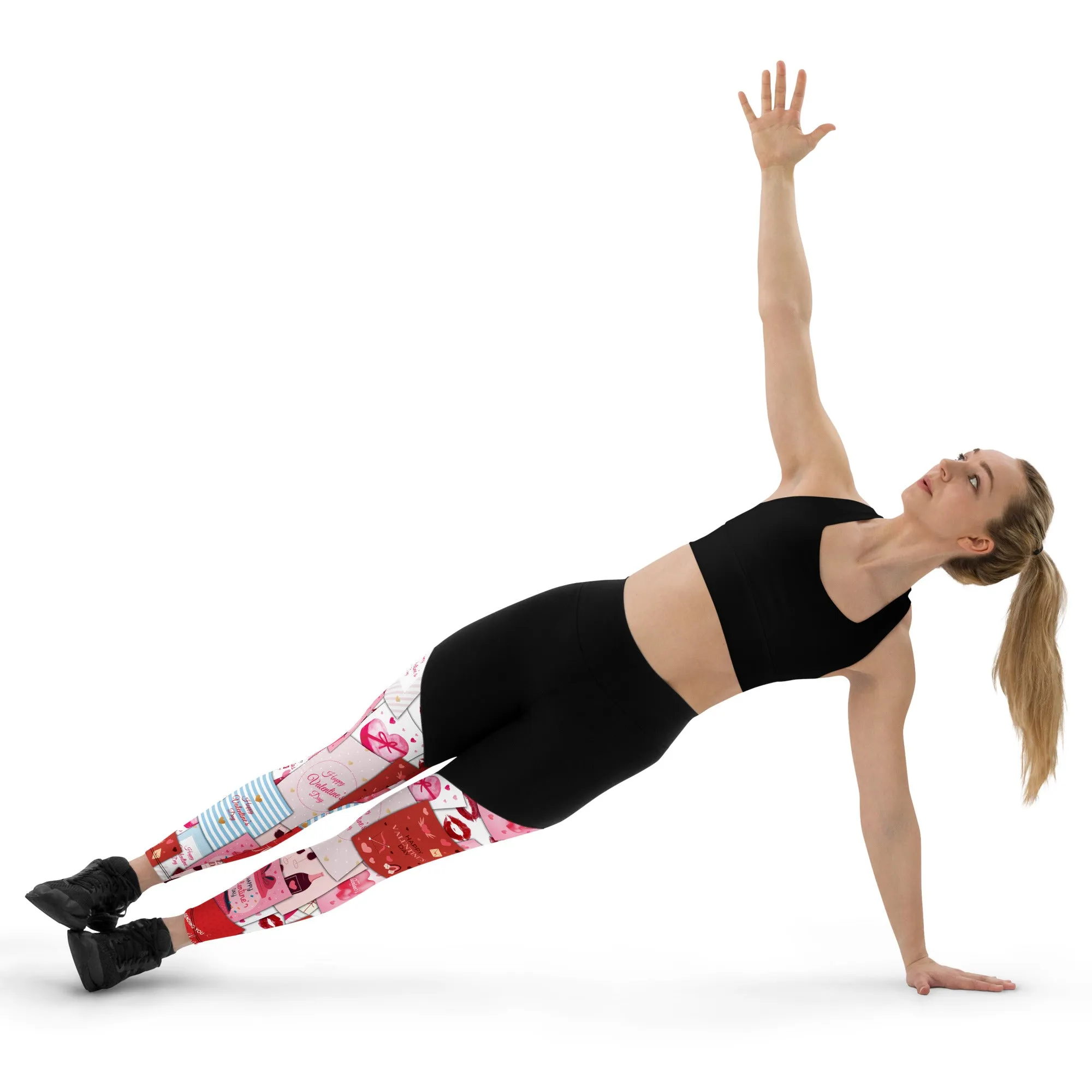 Valentine's Day Cards Compression Leggings