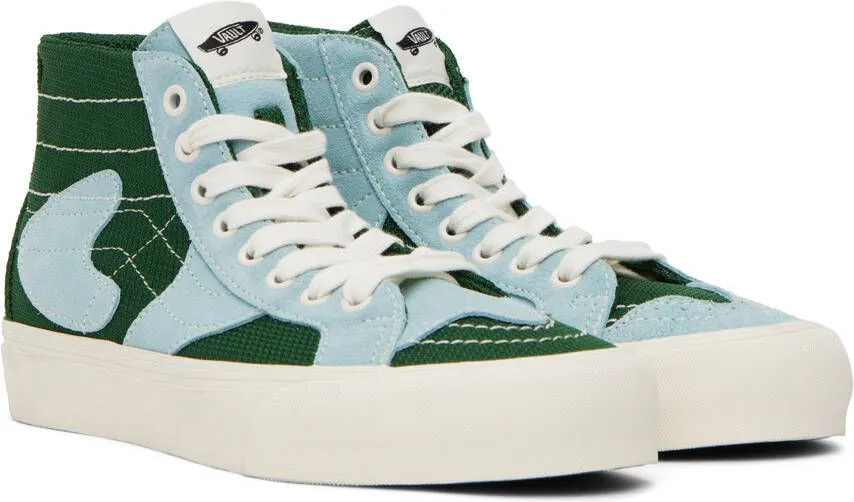 Vans Green & Blue Sk8-Hi WP VR3 LX Sneakers