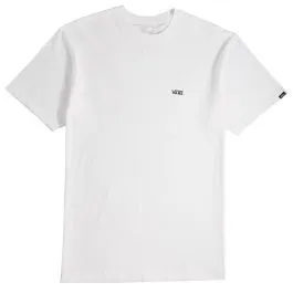 Vans Left Chest Mens Logo T-Shirt - White/Black