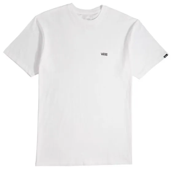 Vans Left Chest Mens Logo T-Shirt - White/Black