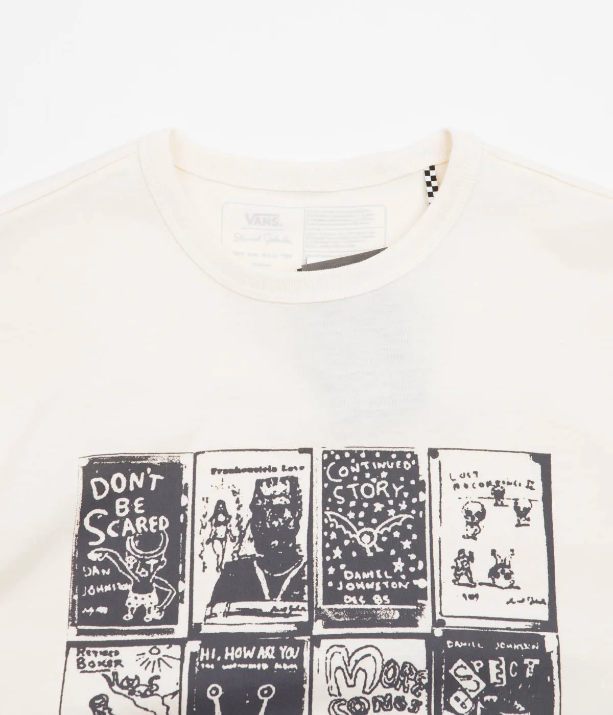 Vans x Daniel Johnston Checkerboard T-Shirt - Antique White