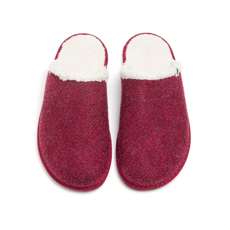 Vegan home slipper bordeaux SAW001