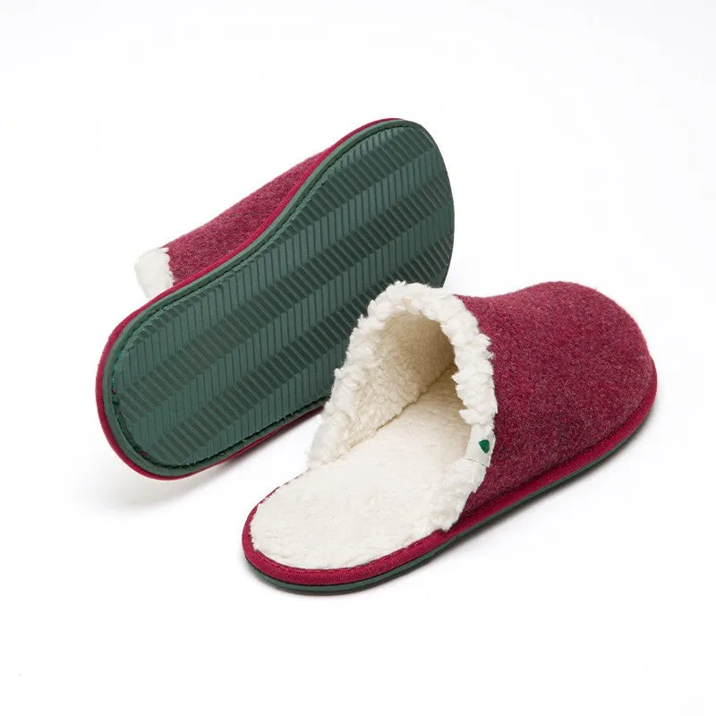 Vegan home slipper bordeaux SAW001