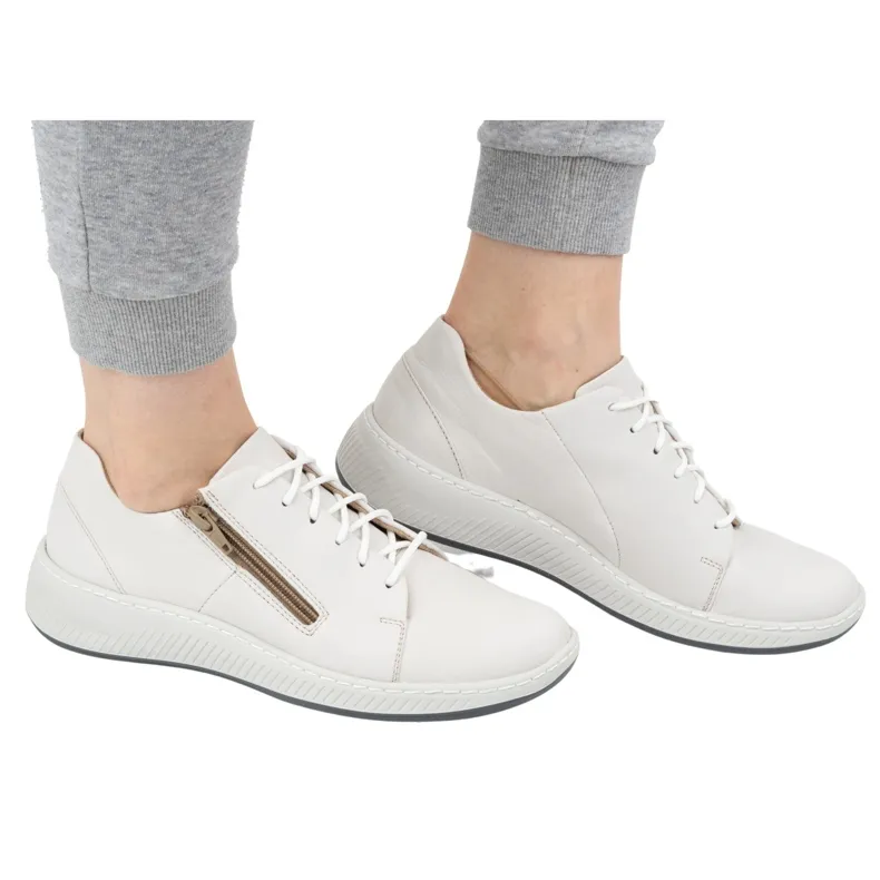 WASAK Women's leather sneakers 0602W white