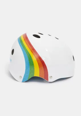 White Rainbow Sparkle Certified Sweatsaver Helmet-