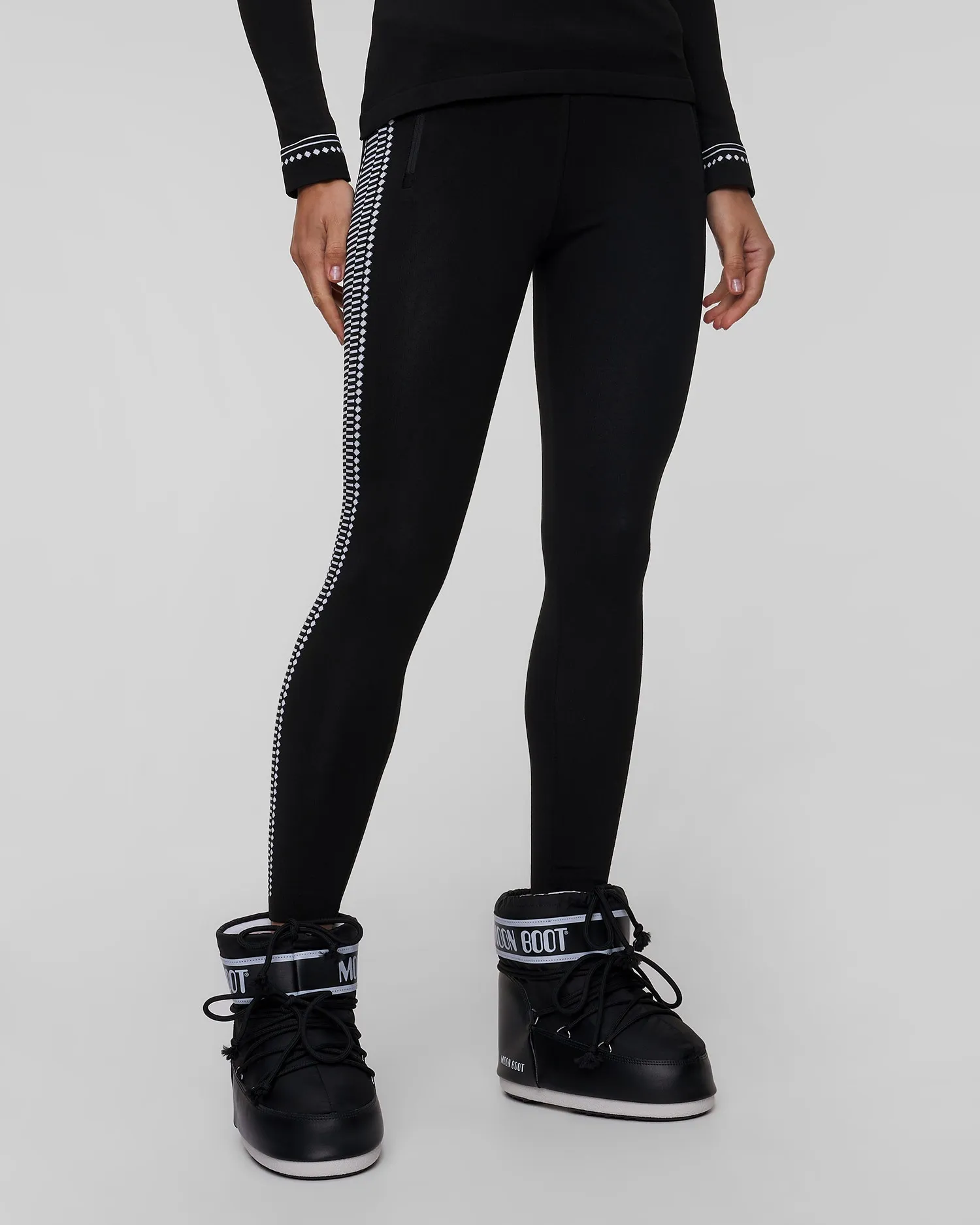 Women's black technical leggings Newland Dasy N46530-108