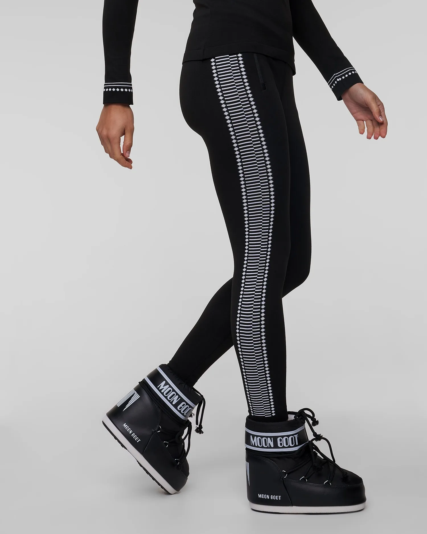 Women's black technical leggings Newland Dasy N46530-108