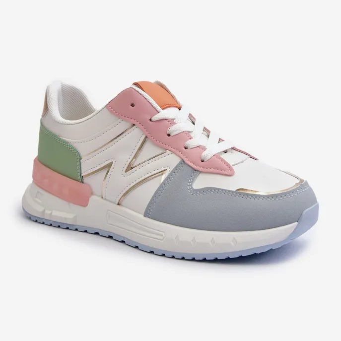 Women's Sneakers Made of Eco Leather Multicolor Kaimans multicolored