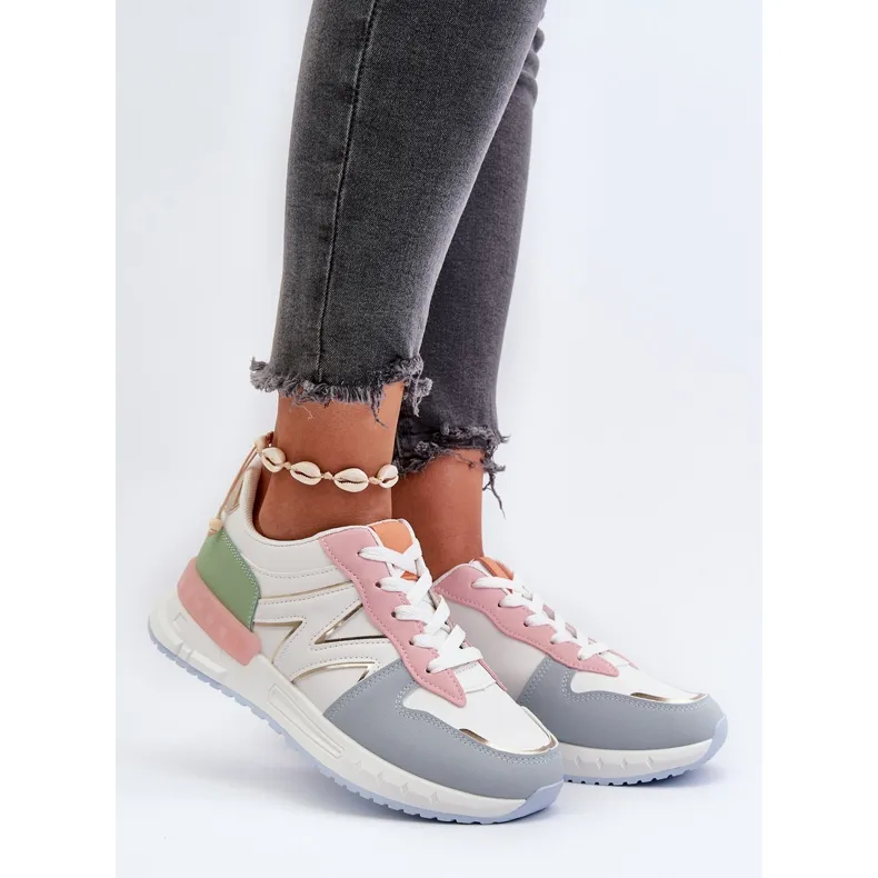 Women's Sneakers Made of Eco Leather Multicolor Kaimans multicolored