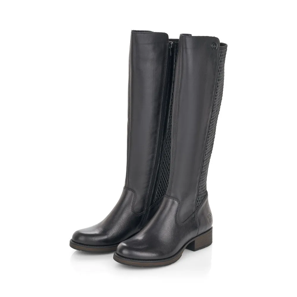 Women’s Rieker Faith 91 Riding Boot – Schwarz/Black