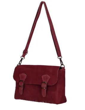 Women's burgundy leather bag marcella