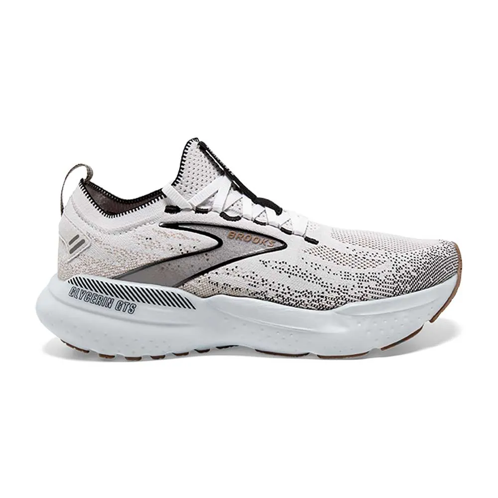 Women's Glycerin StealthFit GTS 21 Running Shoe - White/Grey/Black - Regular (B)