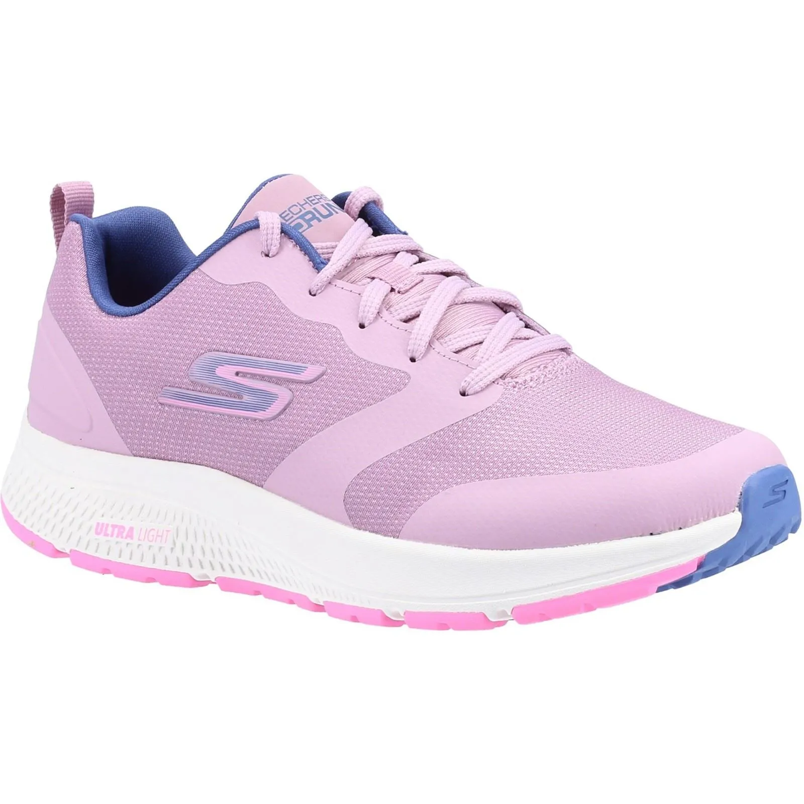 Women's Wide Fit Skechers 128275 GO RUN Consistent Lunar Night Sneakers - Mauve